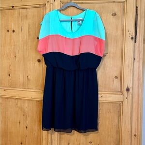 Sweet Storm Lightweight Dress 16W Multi Colored